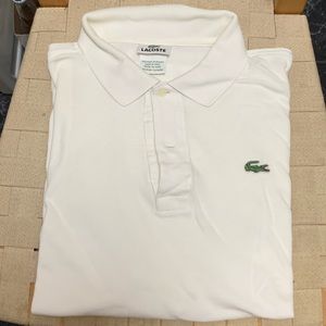 White Lacoste Polo - well kept